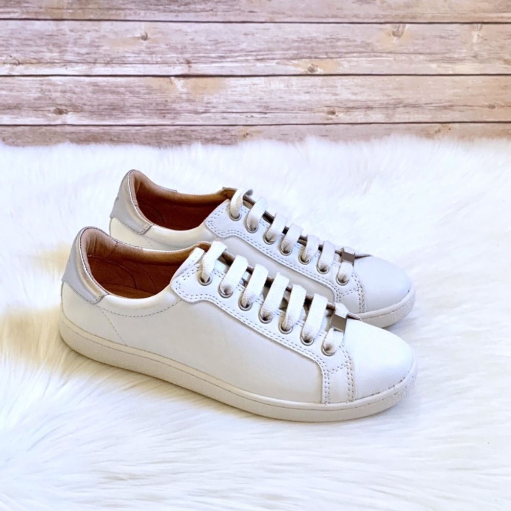 UGG Women’s Milo White Leather Sneakers